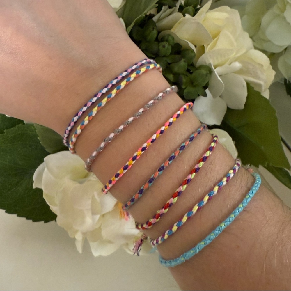 Set of Colorful Braided Friendship Bracelets (17)
